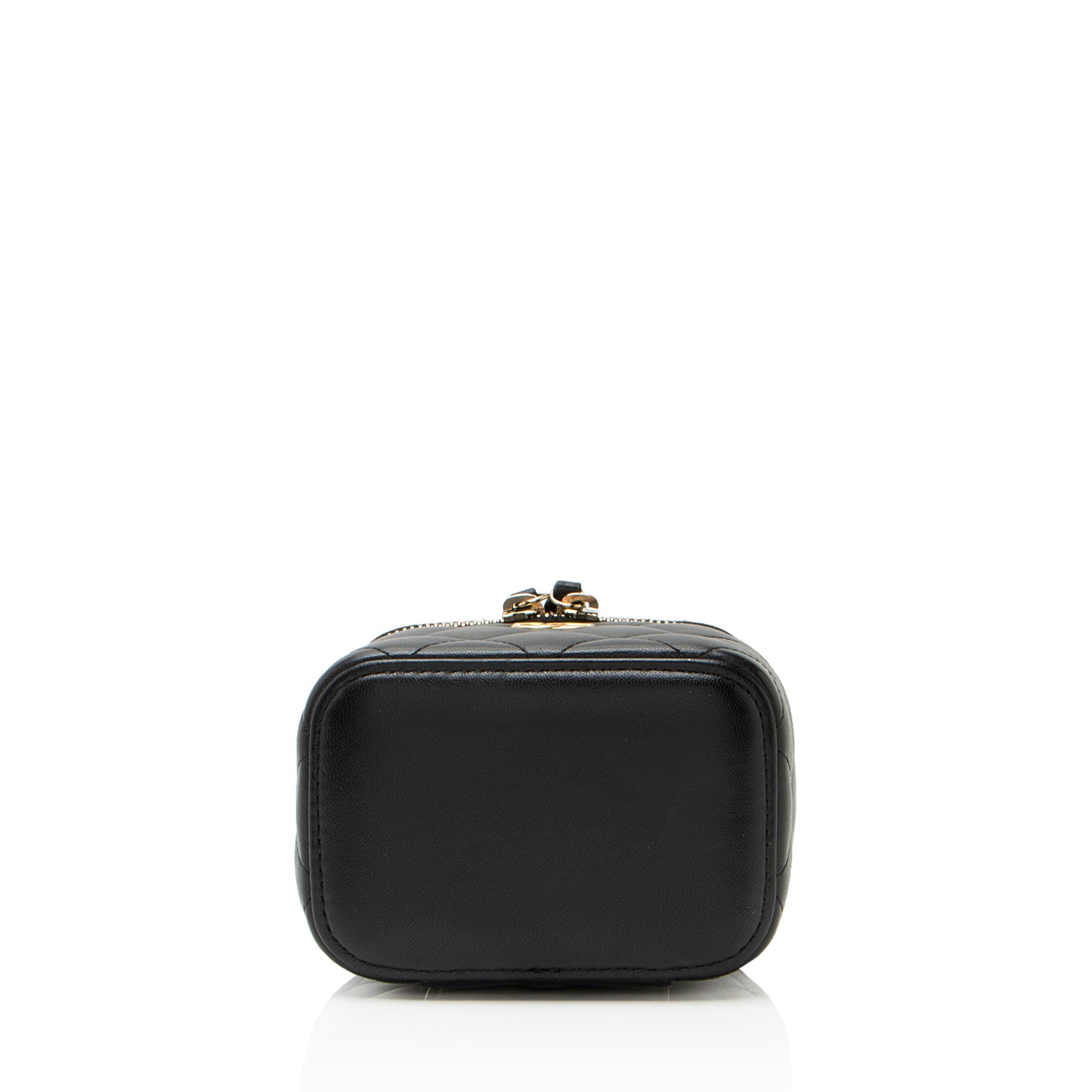 Chanel Lambskin Top Handle Mini Vanity Case