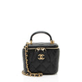 Chanel Lambskin Top Handle Mini Vanity Case