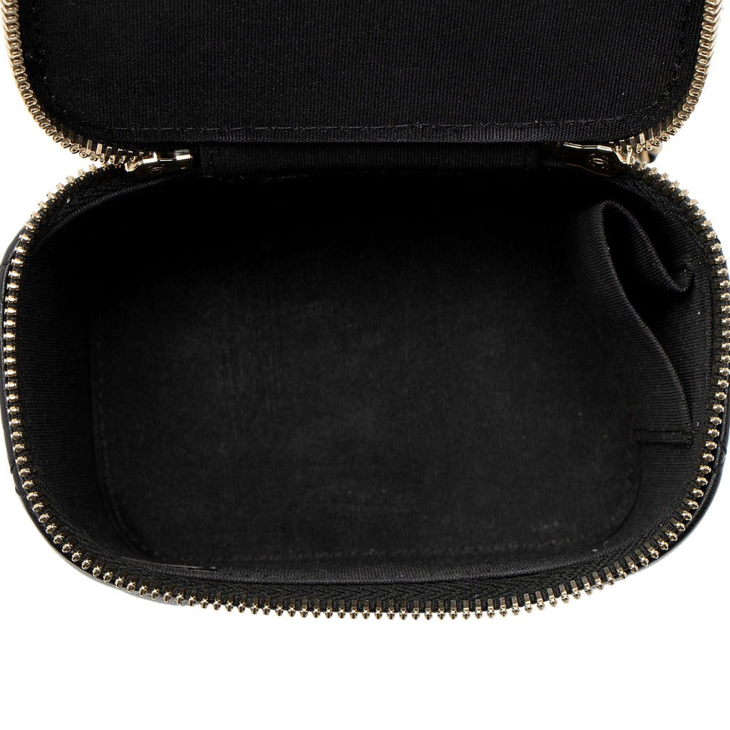Chanel Lambskin Top Handle Mini Vanity Case