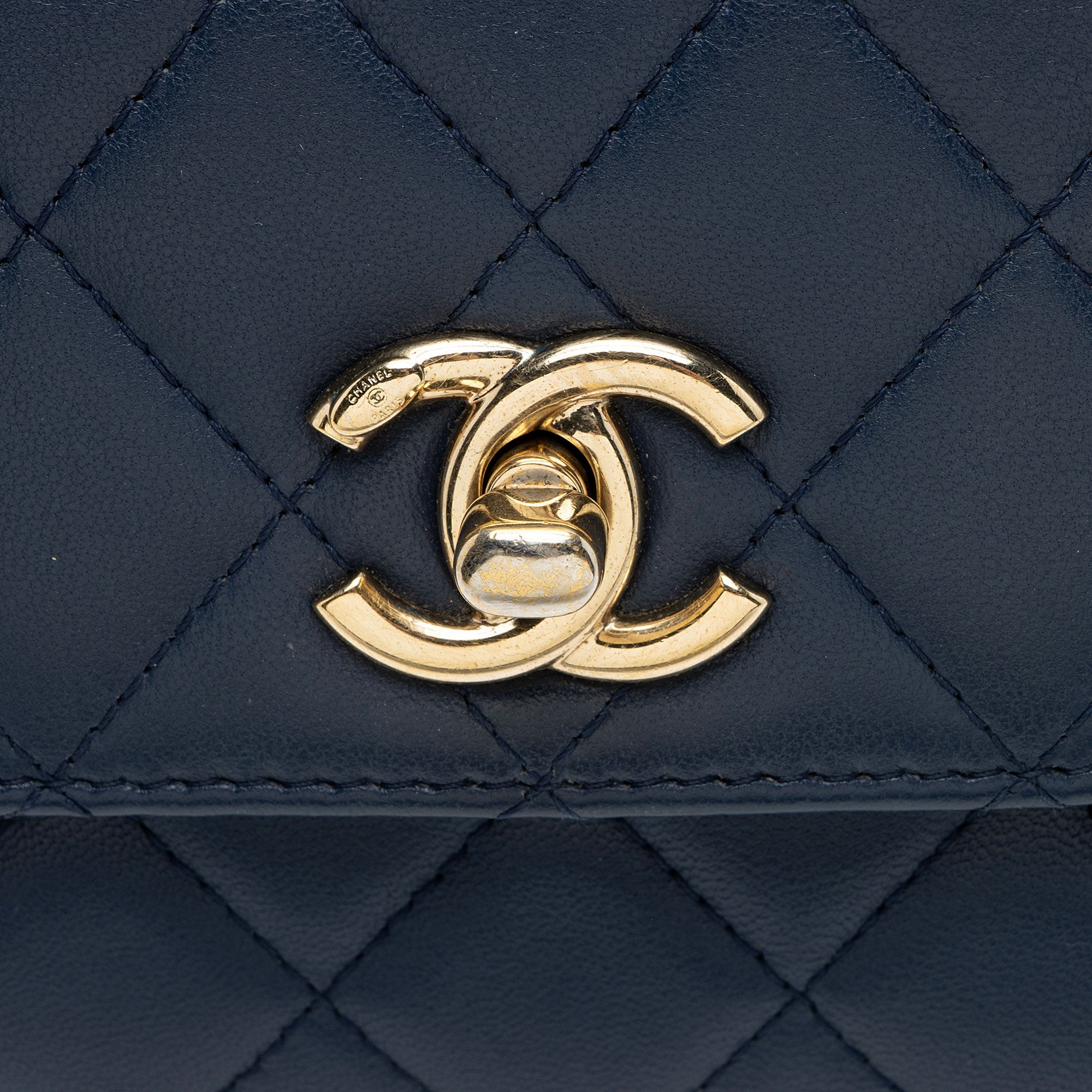 Chanel Lambskin Trendy CC Card Holder on Chain