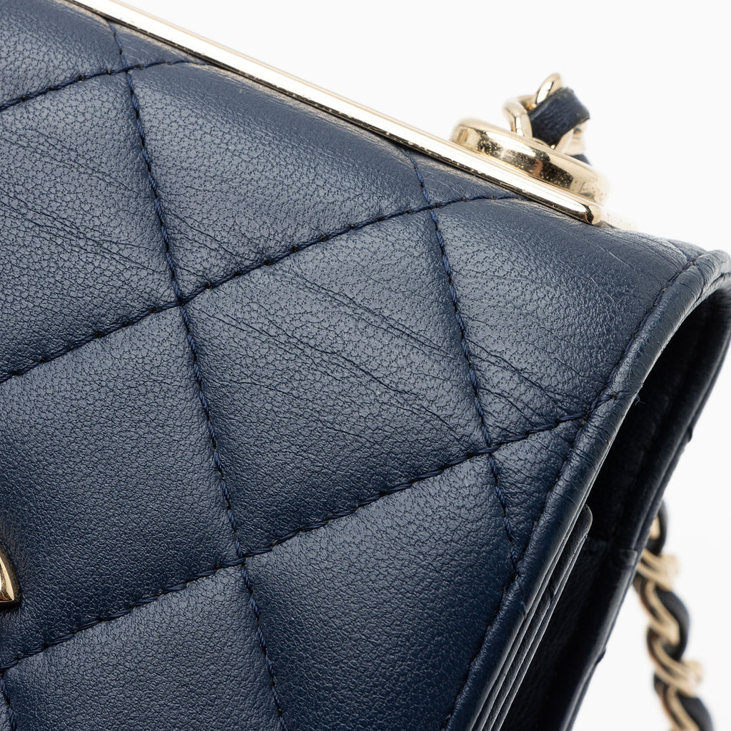 Chanel Lambskin Trendy CC Card Holder on Chain