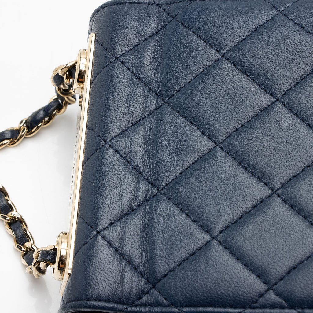 Chanel Lambskin Trendy CC Card Holder on Chain