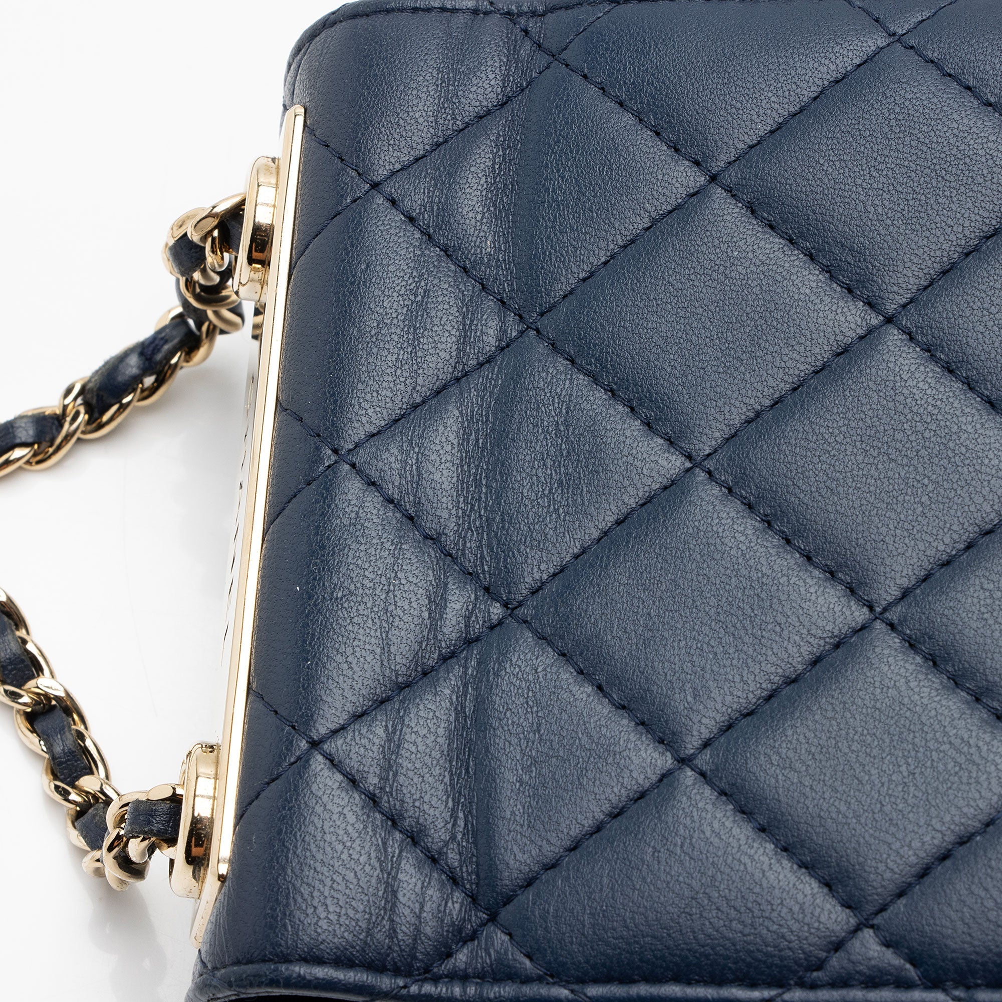 Chanel Lambskin Trendy CC Card Holder on Chain