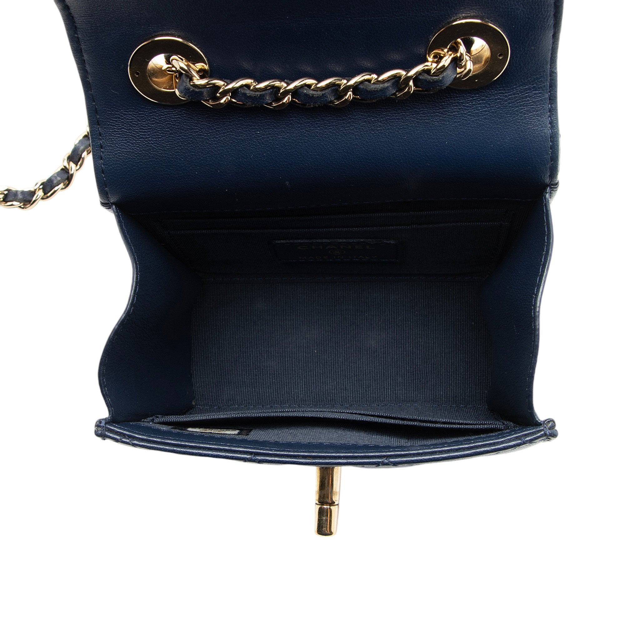 Chanel Lambskin Trendy CC Card Holder on Chain
