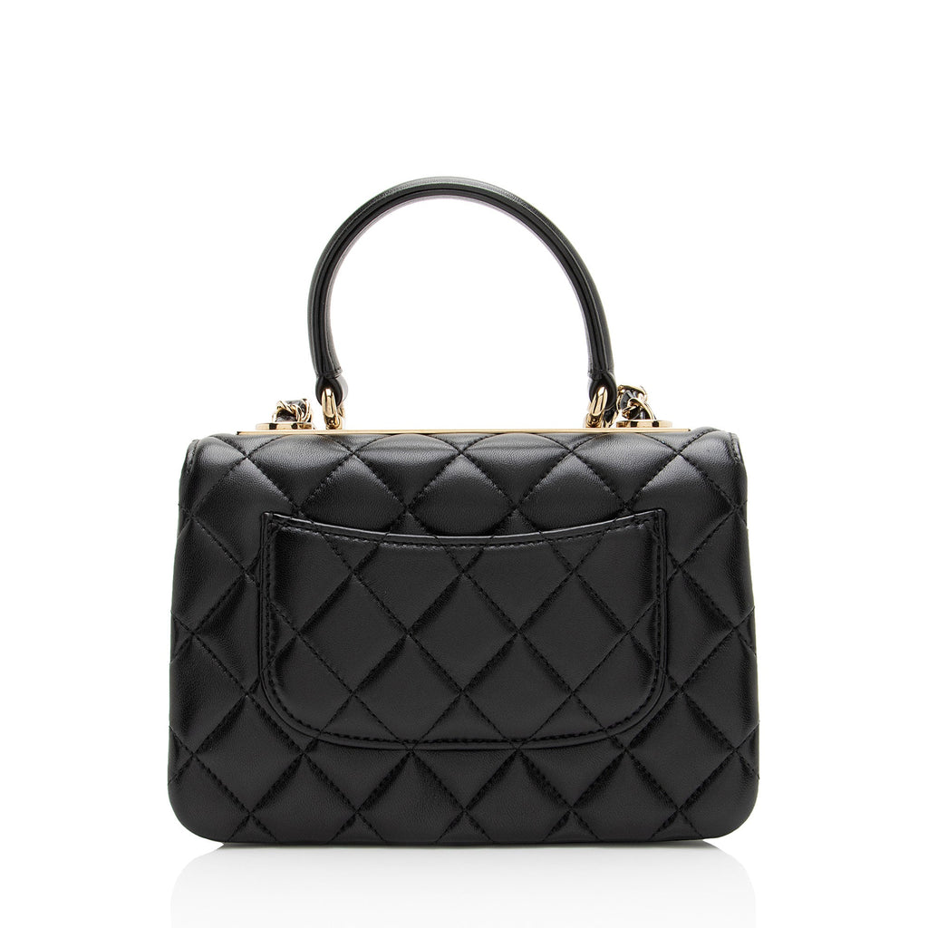 Chanel Lambskin Trendy CC Mini Top Handle