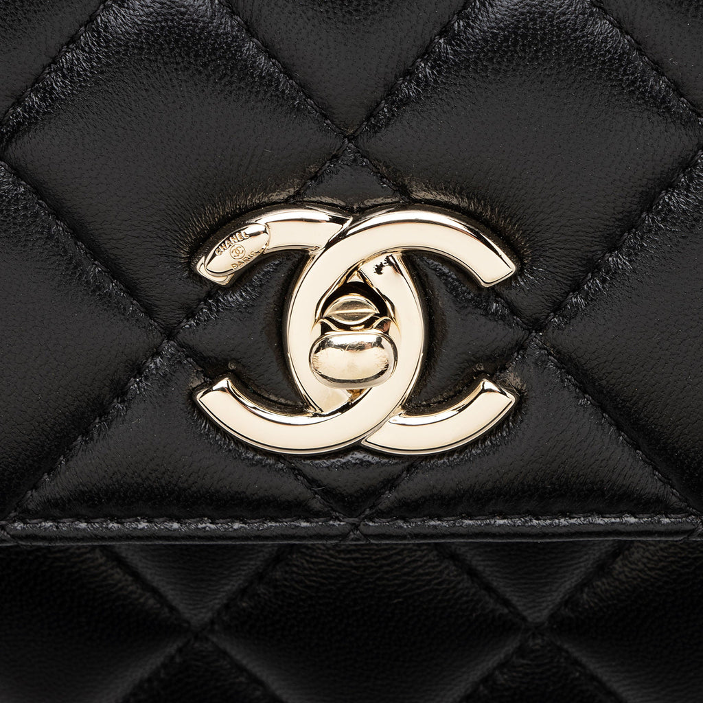 Chanel Lambskin Trendy CC Mini Top Handle