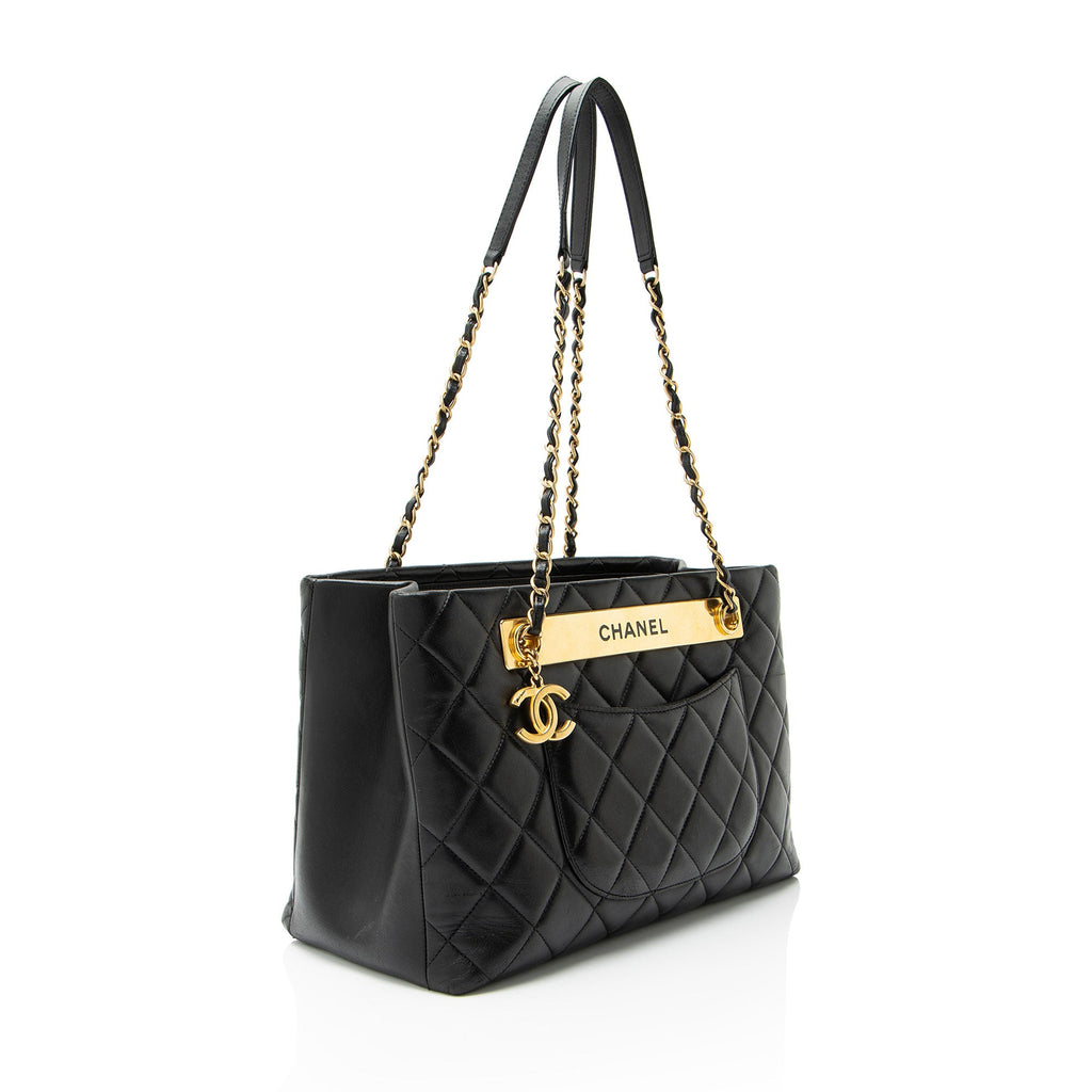 Chanel Lambskin Trendy CC Shopping Tote