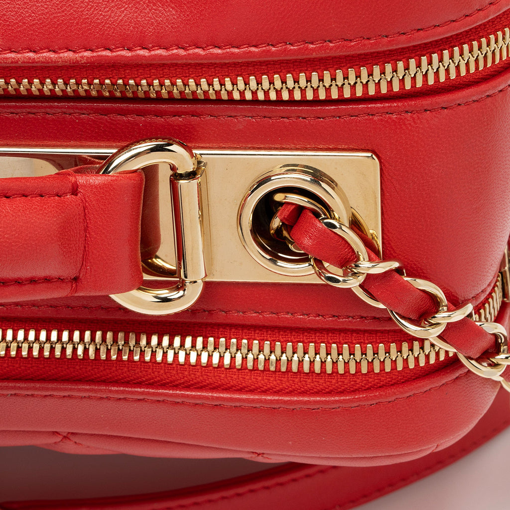Chanel Lambskin Trendy CC Small Bowling Satchel