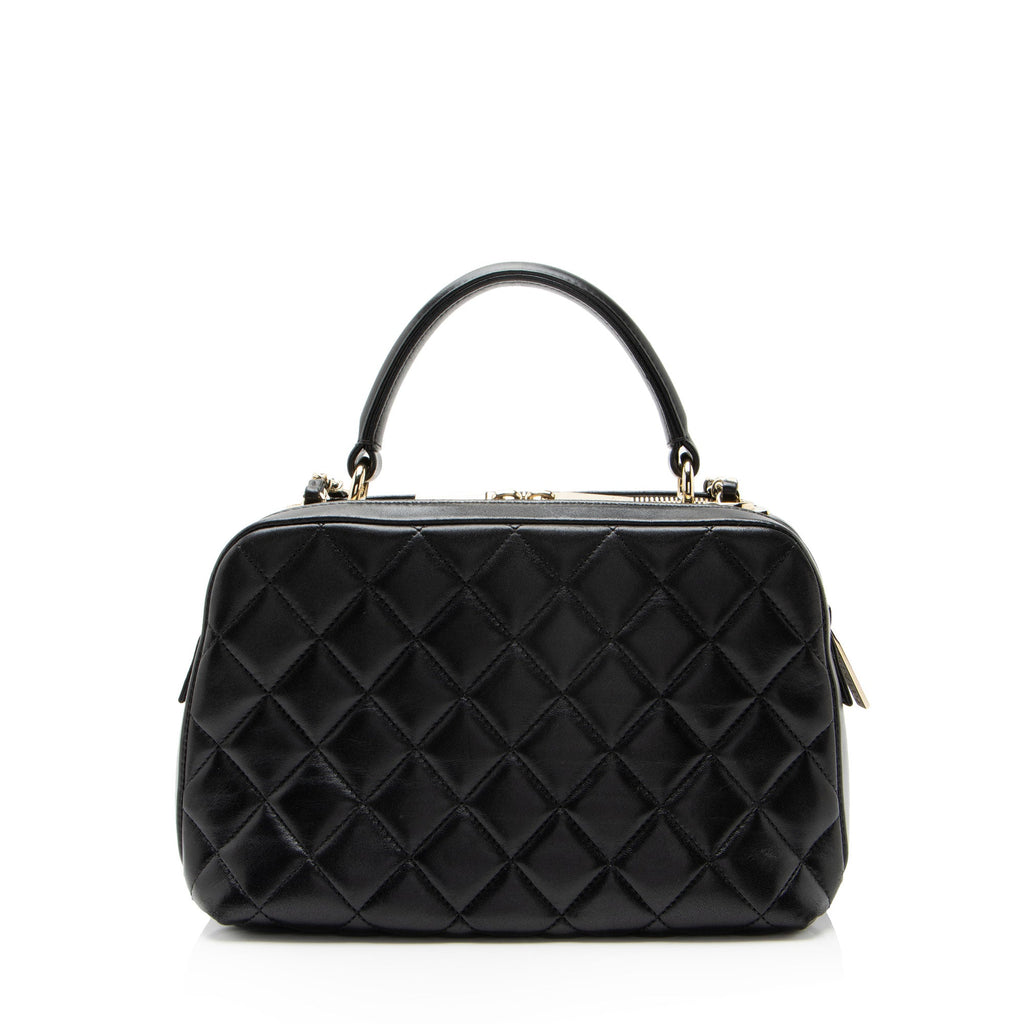 Chanel Lambskin Trendy CC Small Bowling Satchel