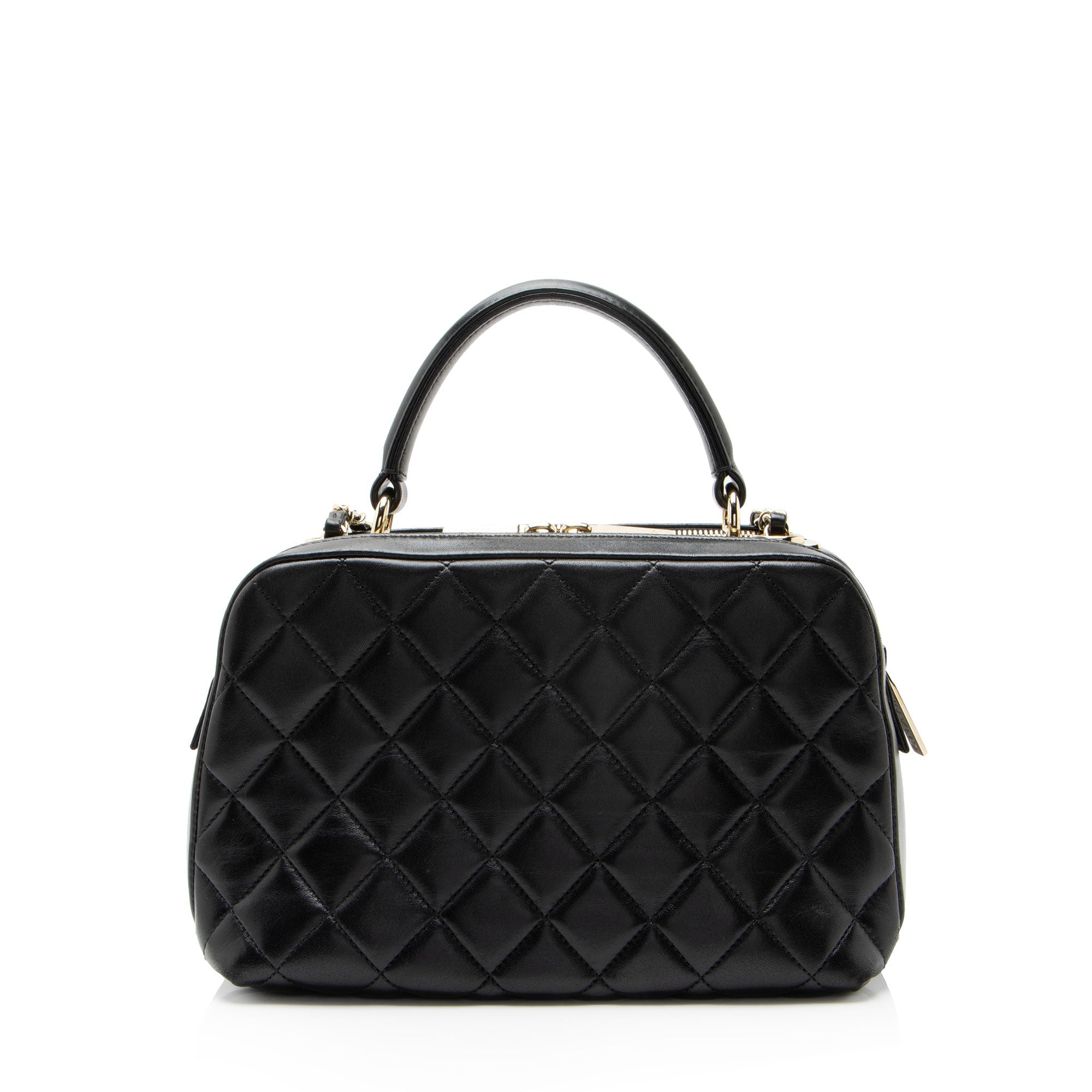 Chanel Lambskin Trendy CC Small Bowling Satchel