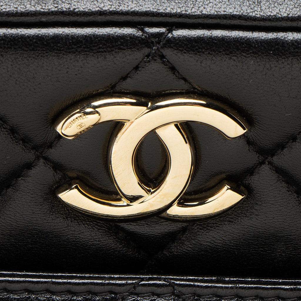 Chanel Lambskin Trendy CC Small Bowling Satchel