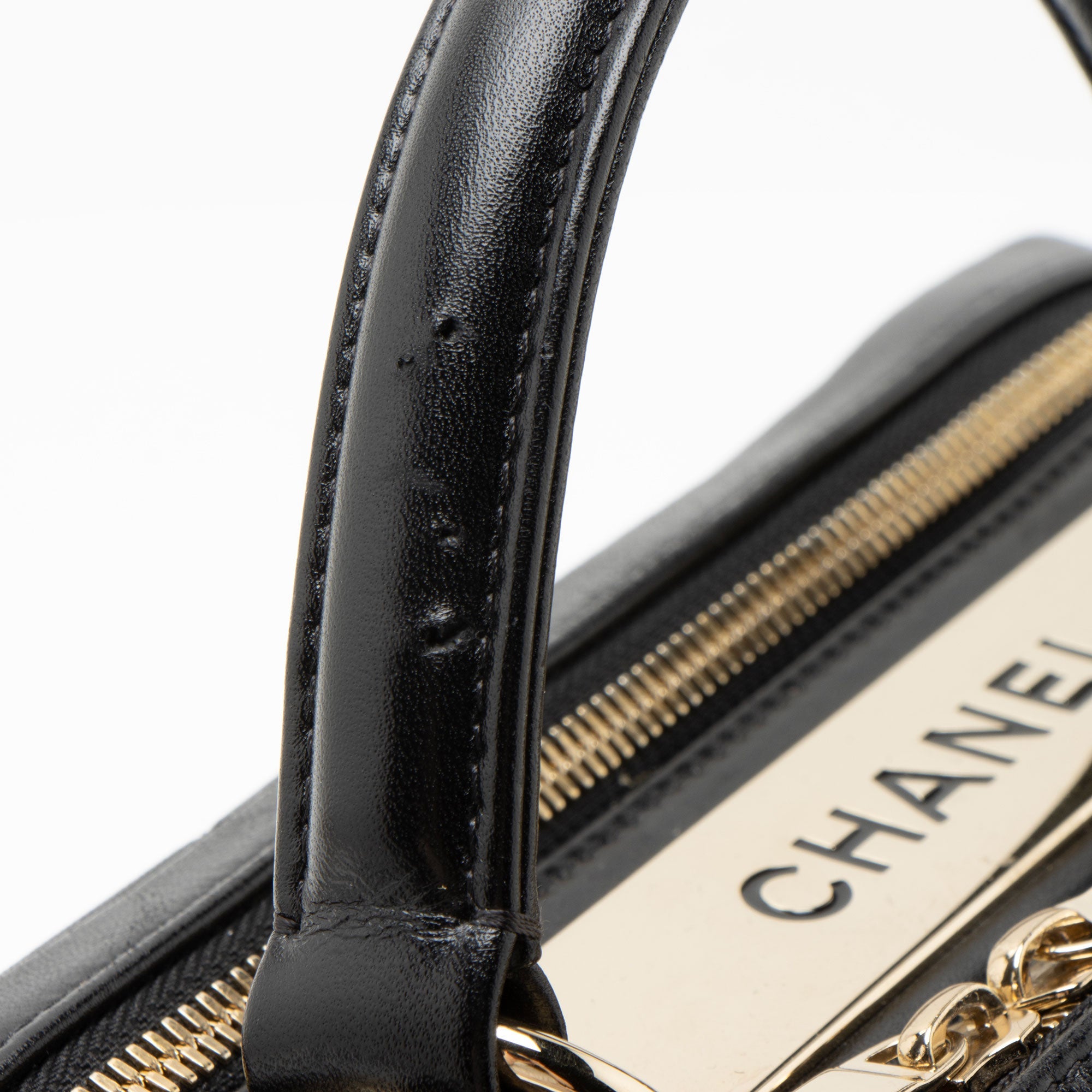 Chanel Lambskin Trendy CC Small Bowling Satchel