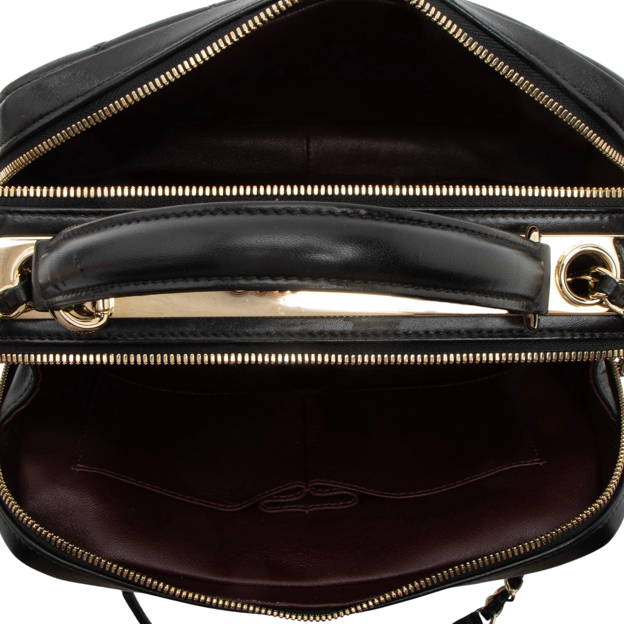 Chanel Lambskin Trendy CC Small Bowling Satchel