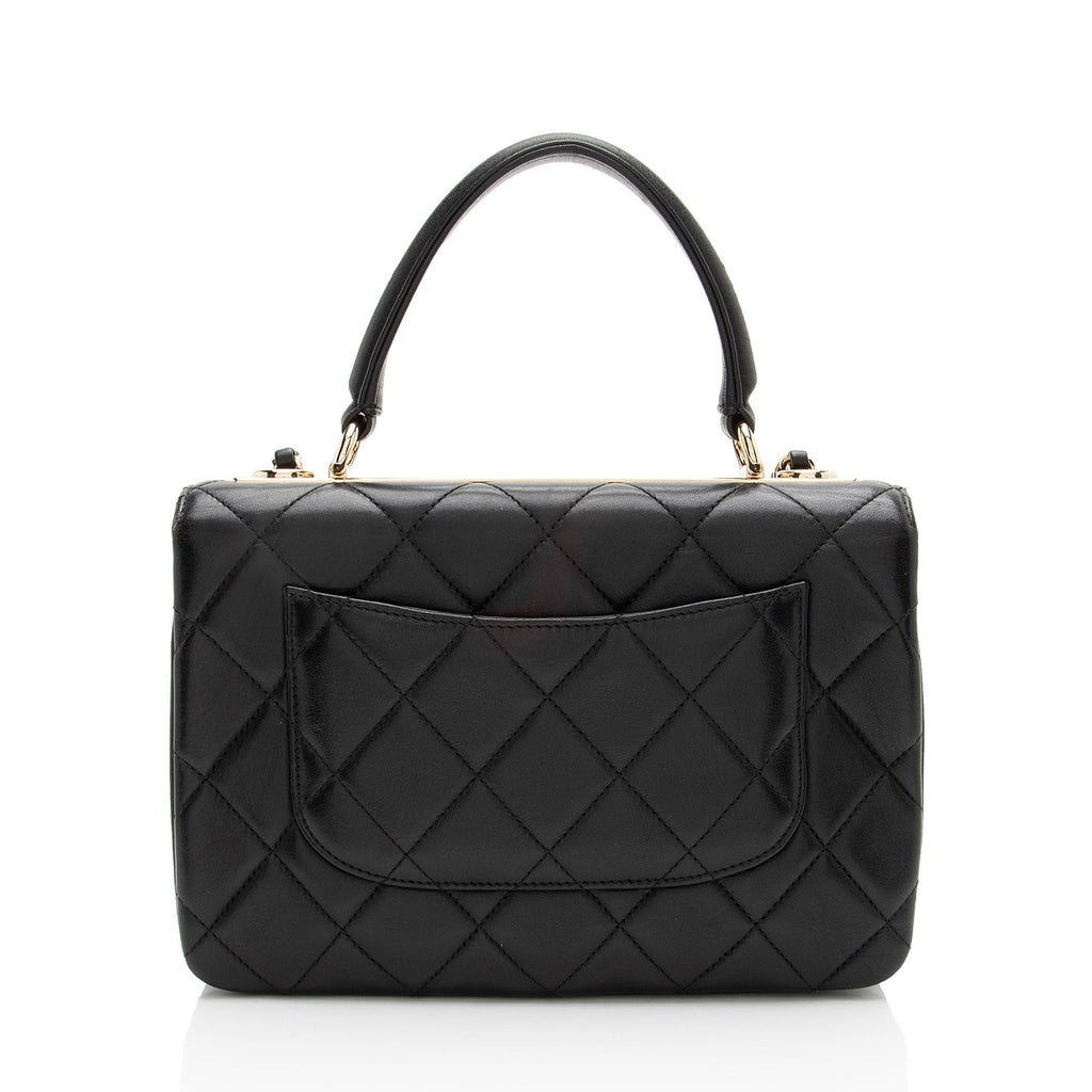 Chanel Lambskin Trendy CC Small Top Handle