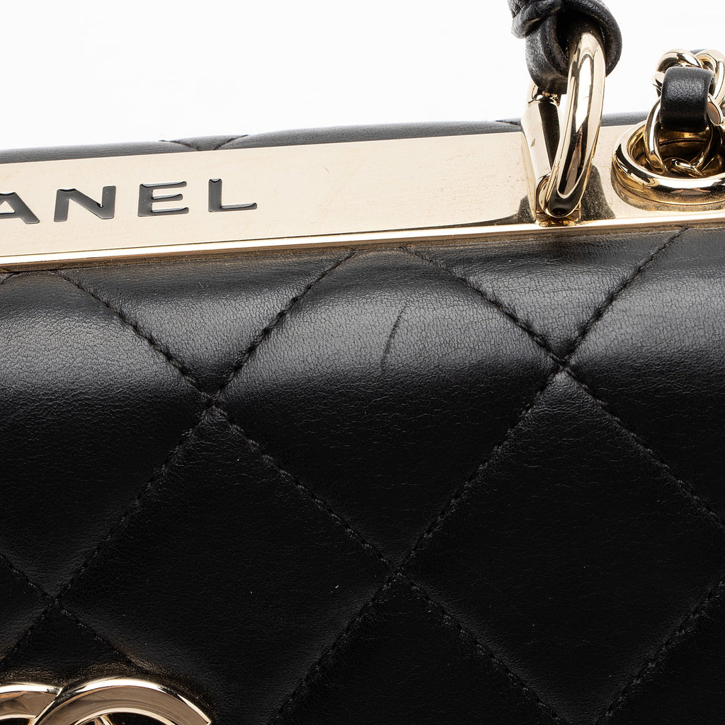 Chanel Lambskin Trendy CC Small Top Handle