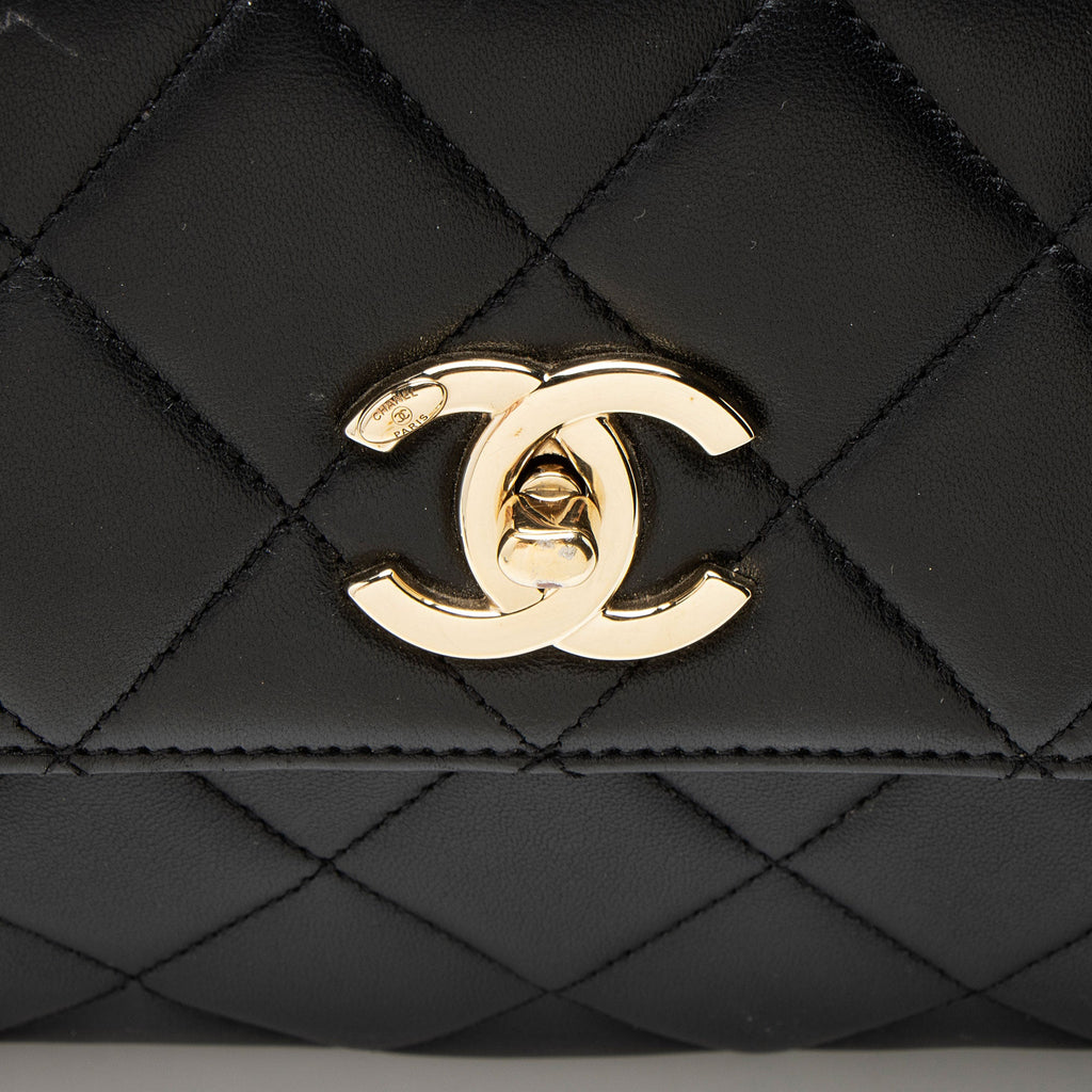Chanel Lambskin Trendy CC Small Top Handle