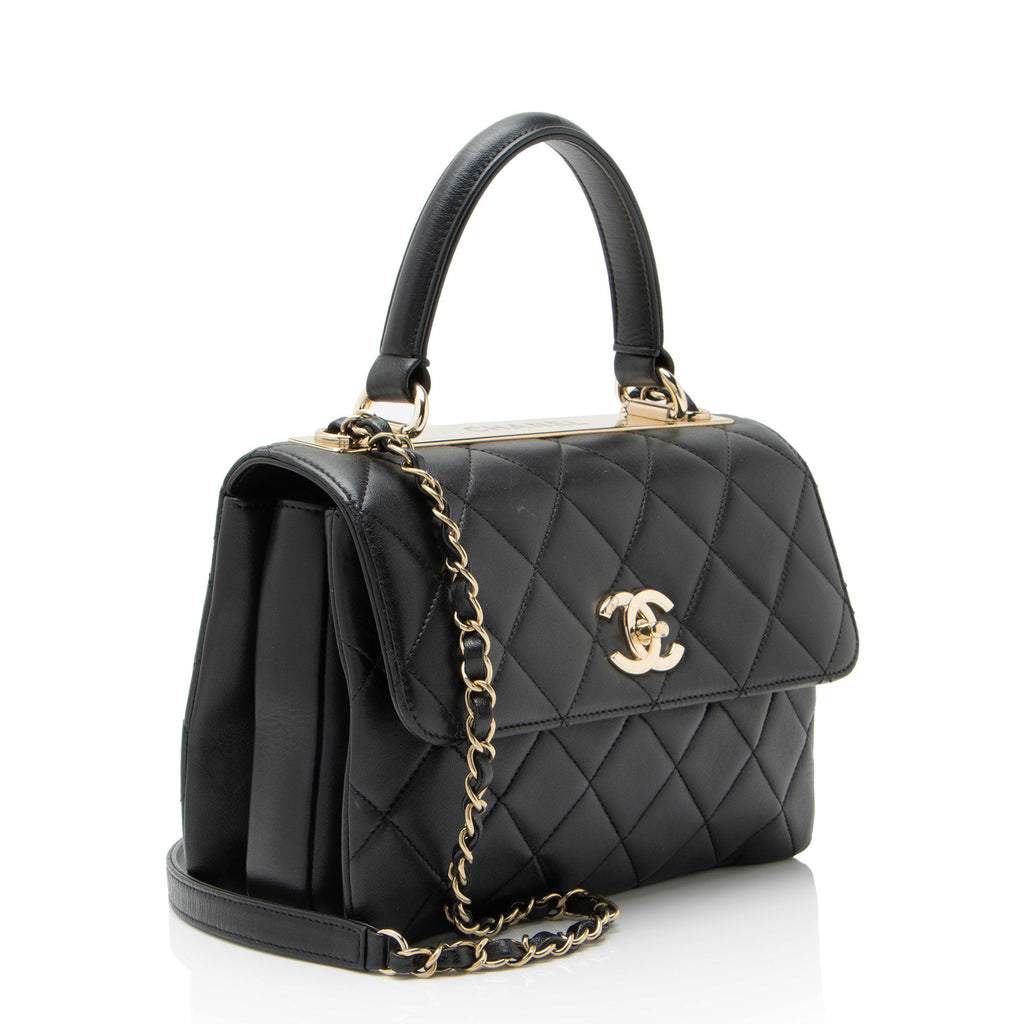 Chanel Lambskin Trendy CC Small Top Handle