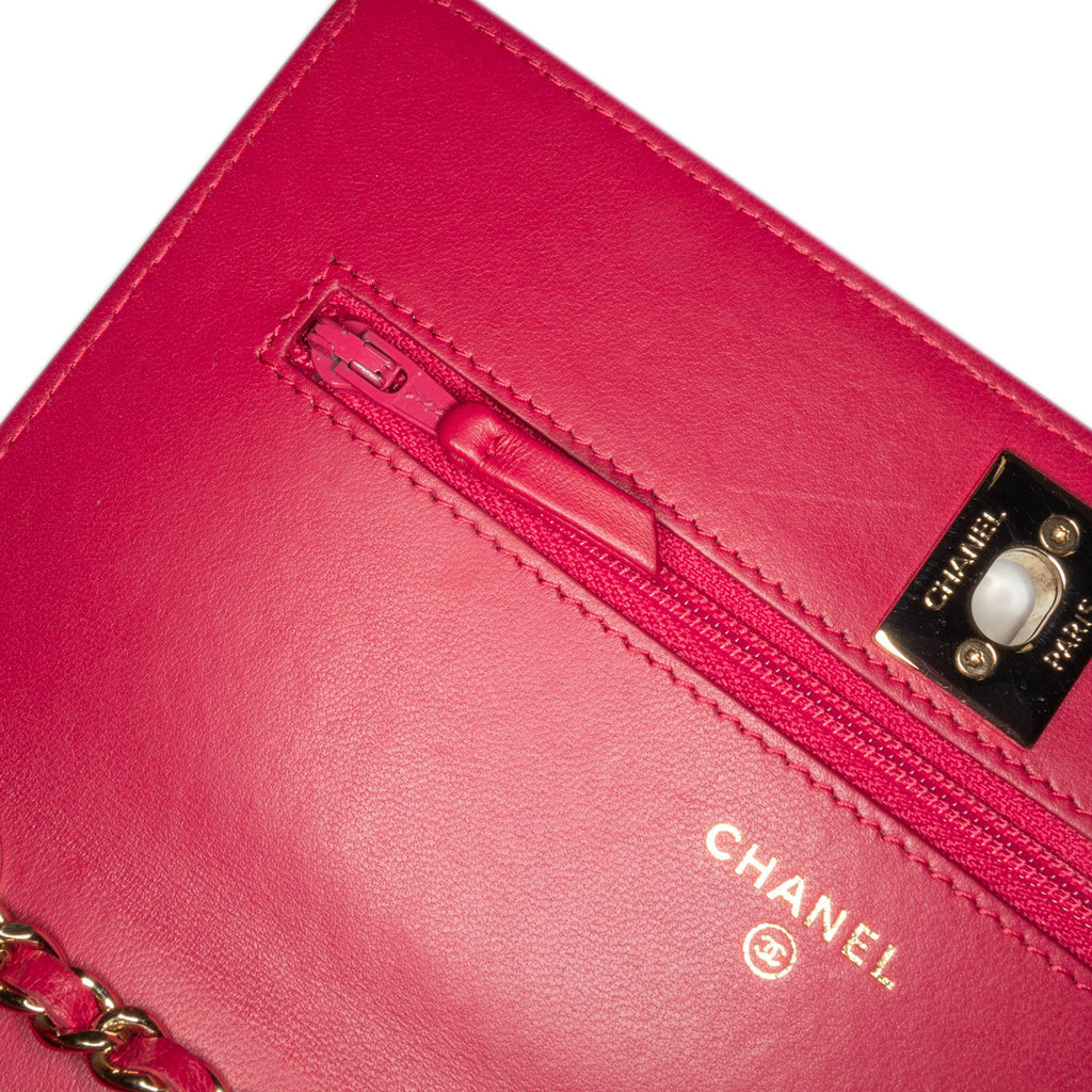 Chanel Lambskin Trendy CC Wallet On Chain (SHG-BhKEaD)