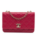 Chanel Lambskin Trendy CC Wallet On Chain (SHG-BhKEaD)