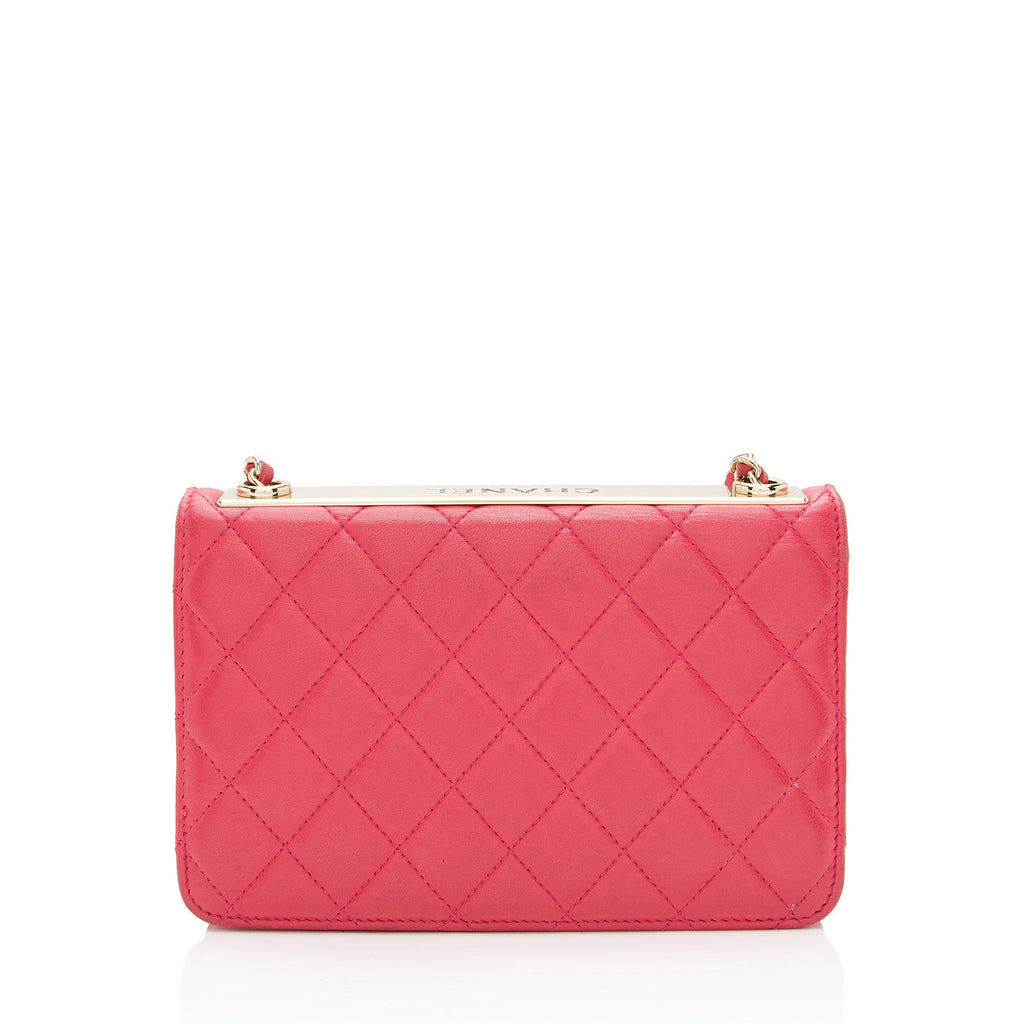 Chanel Lambskin Trendy CC Wallet on Chain Bag (SHF-dDZd8C)