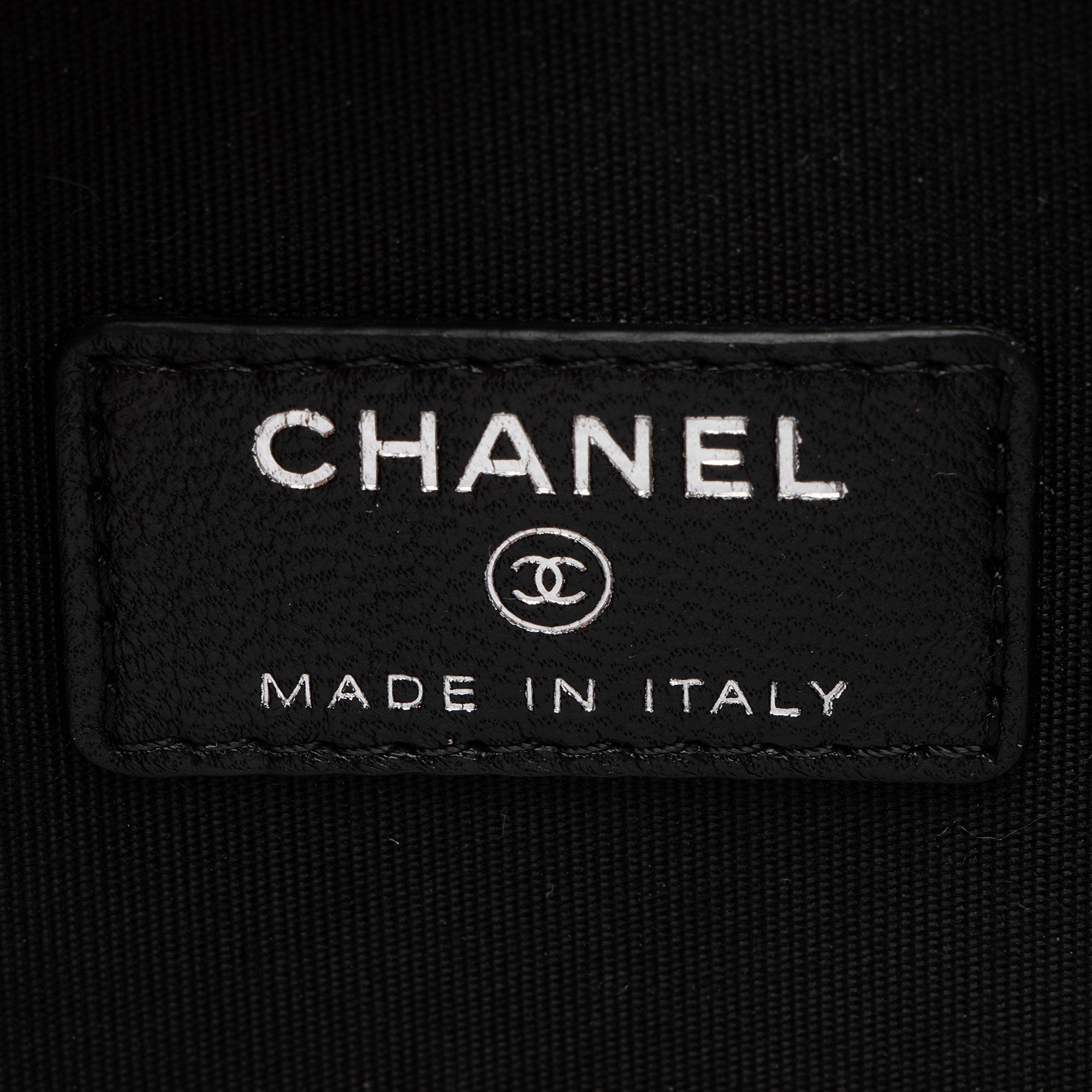 Chanel Lambskin Triple Zip Round Clutch with Chain