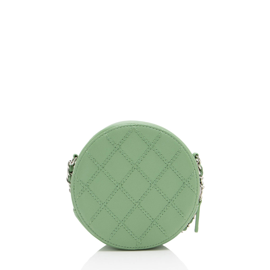 Chanel Lambskin Ultimate Stitch Round Clutch with Chain