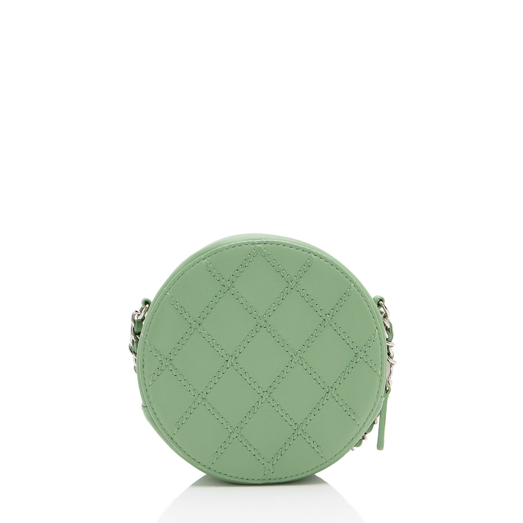 Chanel Lambskin Ultimate Stitch Round Clutch with Chain