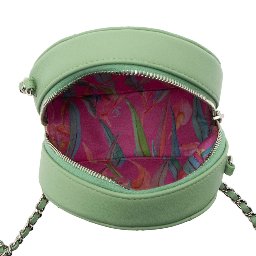 Chanel Lambskin Ultimate Stitch Round Clutch with Chain