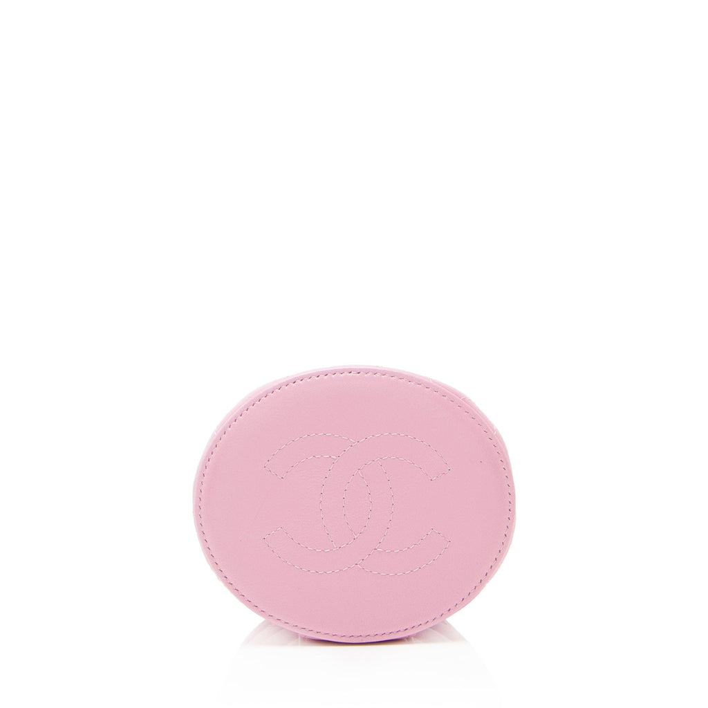 Chanel Lambskin Vanity Ruched Mini Top Handle