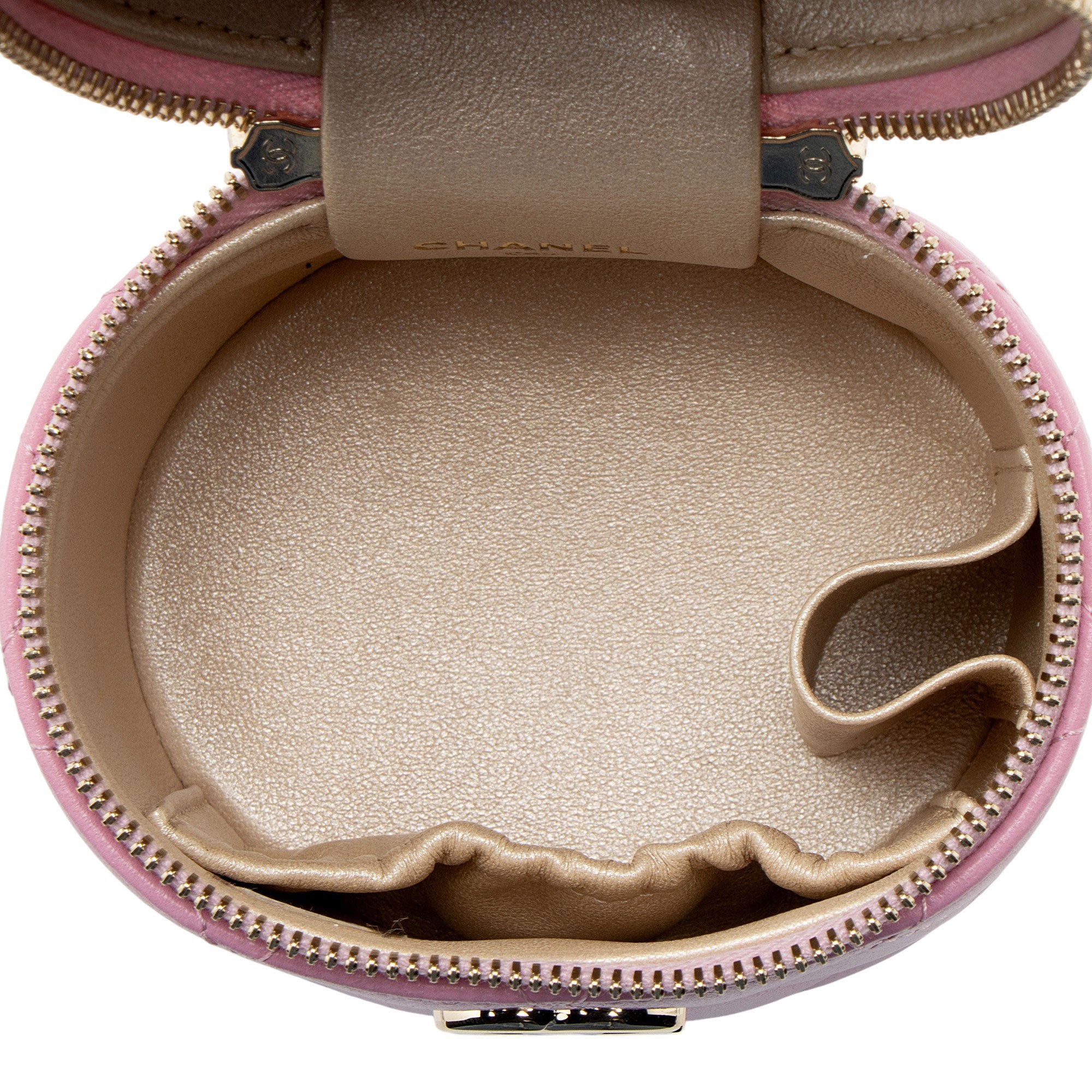 Chanel Lambskin Vanity Ruched Mini Top Handle