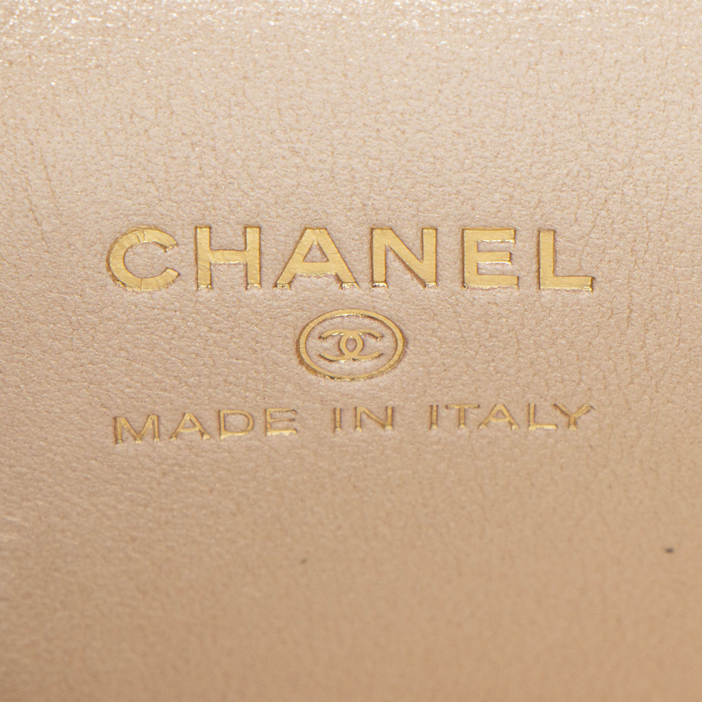 Chanel Lambskin Vanity Ruched Mini Top Handle