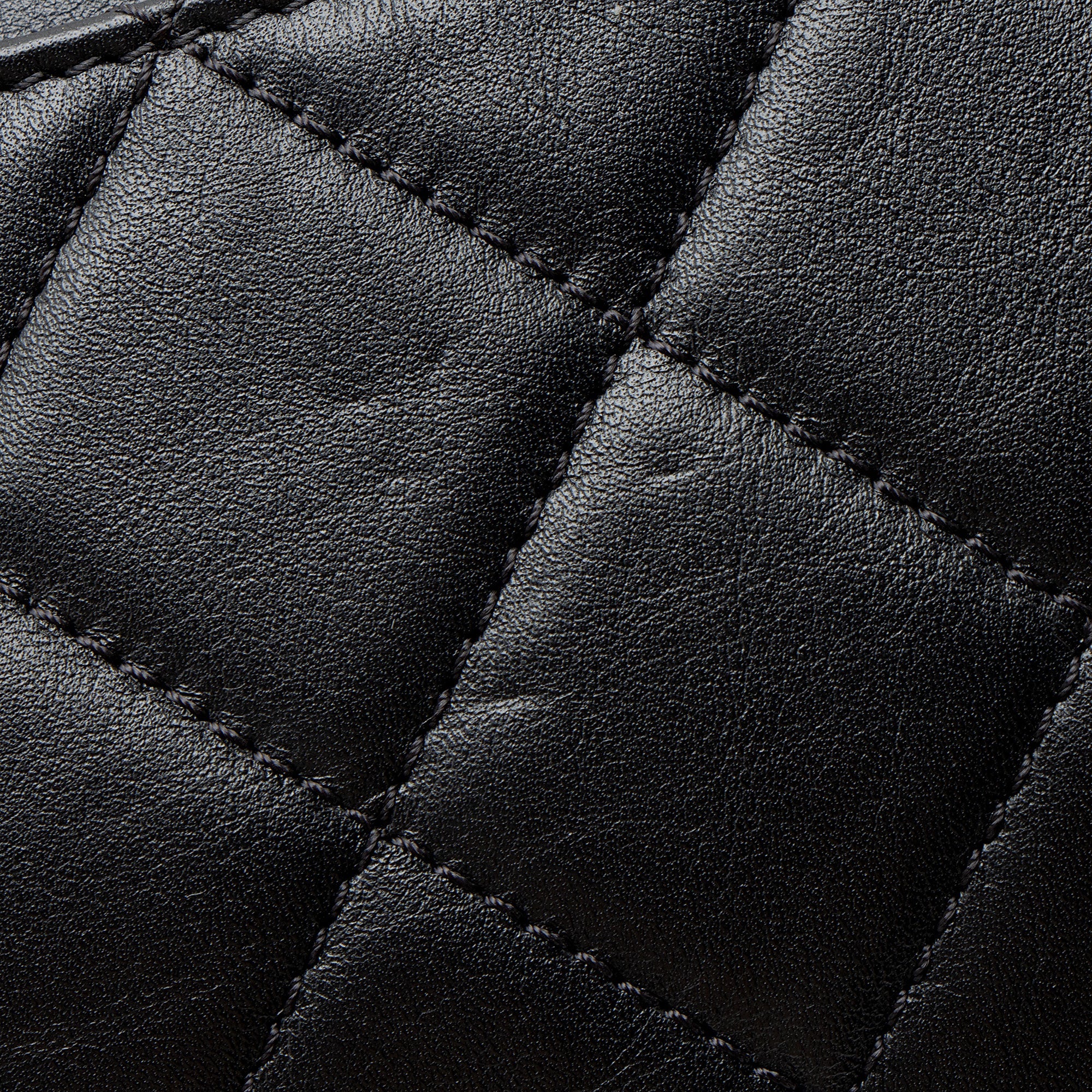 Chanel Lambskin Written In Chain Hobo