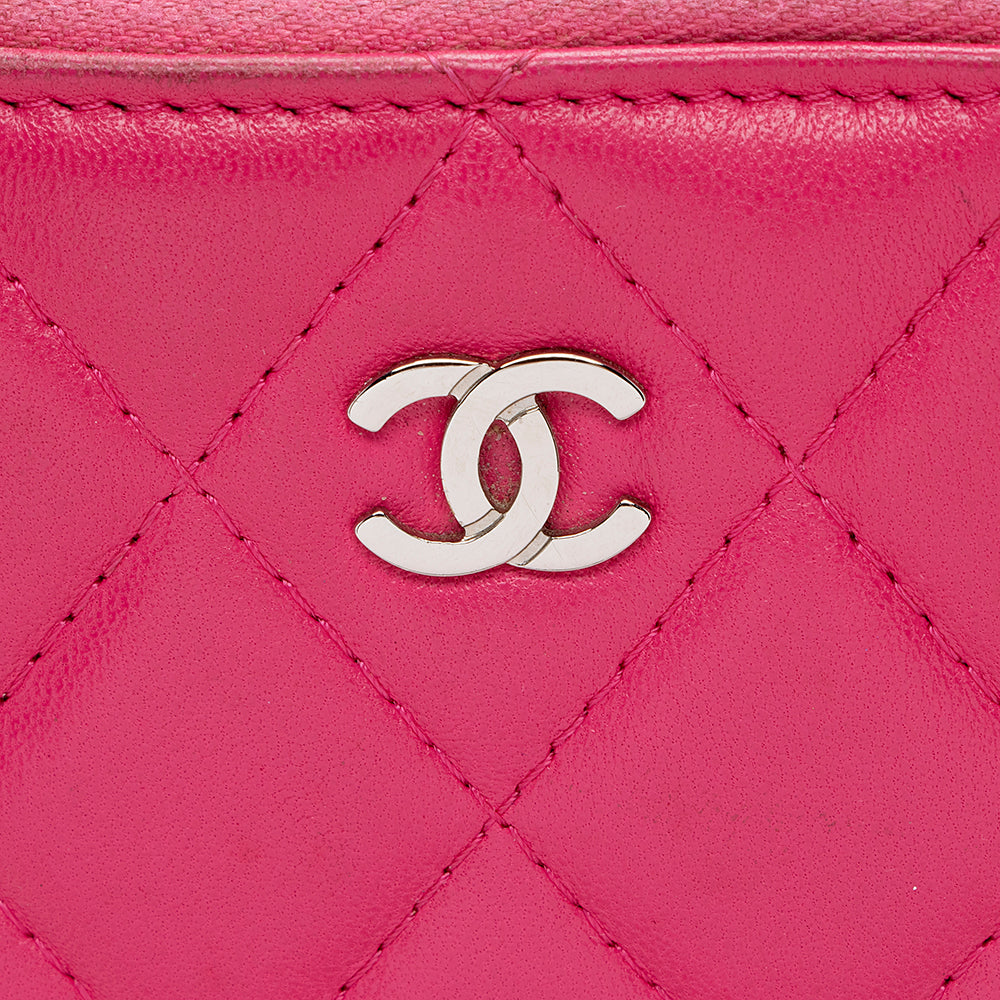 Chanel Lambskin Zip Around Organizer Large Wallet - FINAL SALE (SHF-15010)