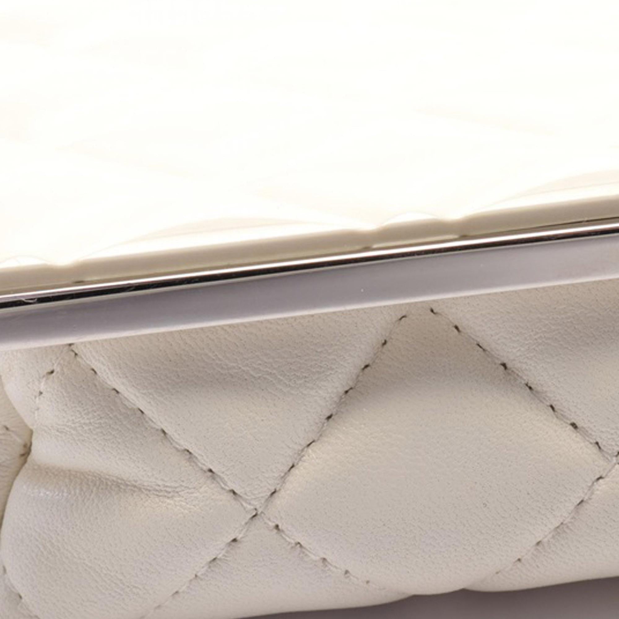 Chanel Lambskin and Acrylic Kiss Clutch with Chain