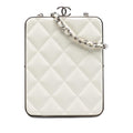 Chanel Lambskin and Acrylic Kiss Clutch with Chain