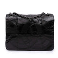 Chanel Lambskin and Patent Patchwork Brooklyn Flap