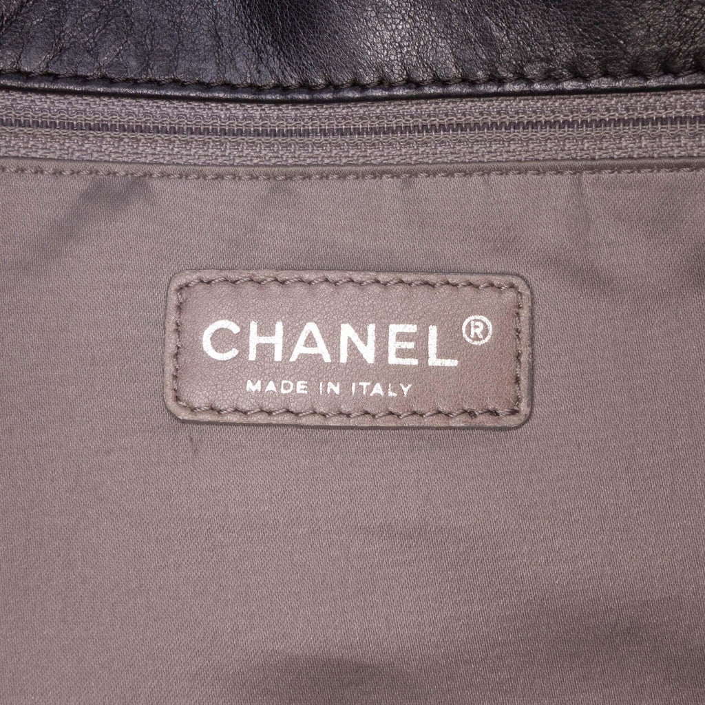 Chanel Lambskin and Patent Patchwork Brooklyn Flap