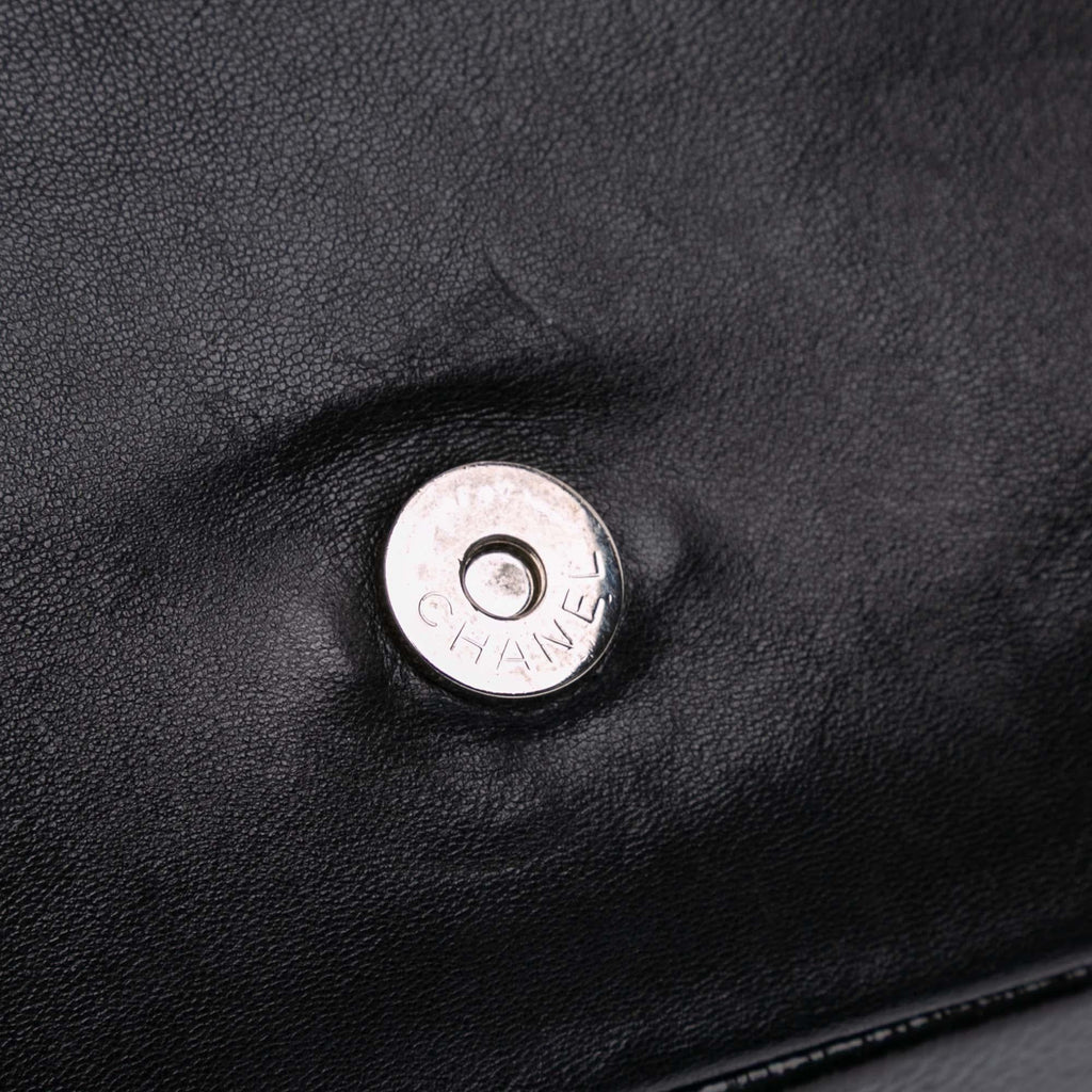 Chanel Lambskin and Patent Patchwork Brooklyn Flap