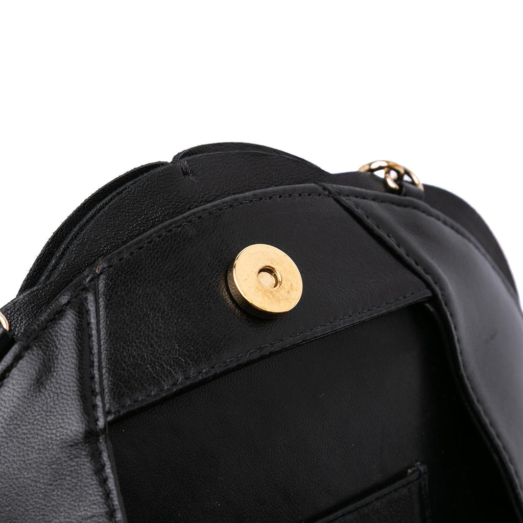 Chanel Lambskin and Satin Camellia Flower Evening Bag