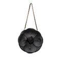Chanel Lambskin and Satin Camellia Flower Evening Bag