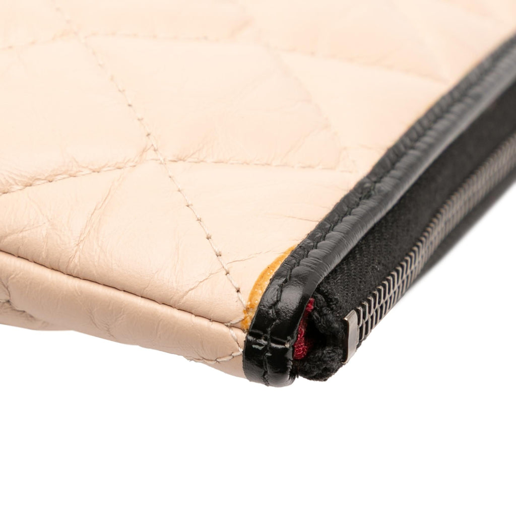 Chanel Large Aged Calfskin Gabrielle O Case Clutch