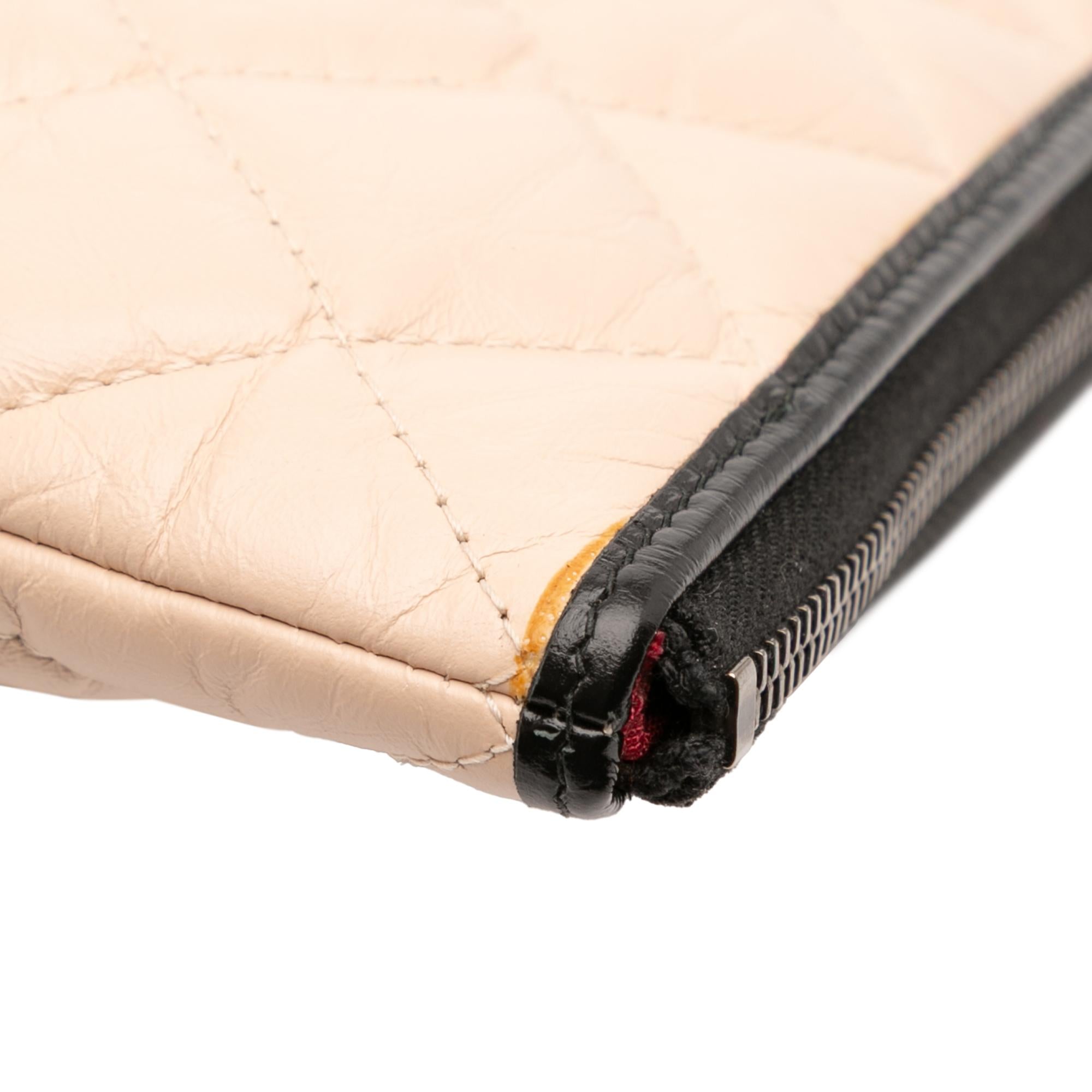 Chanel Large Aged Calfskin Gabrielle O Case Clutch