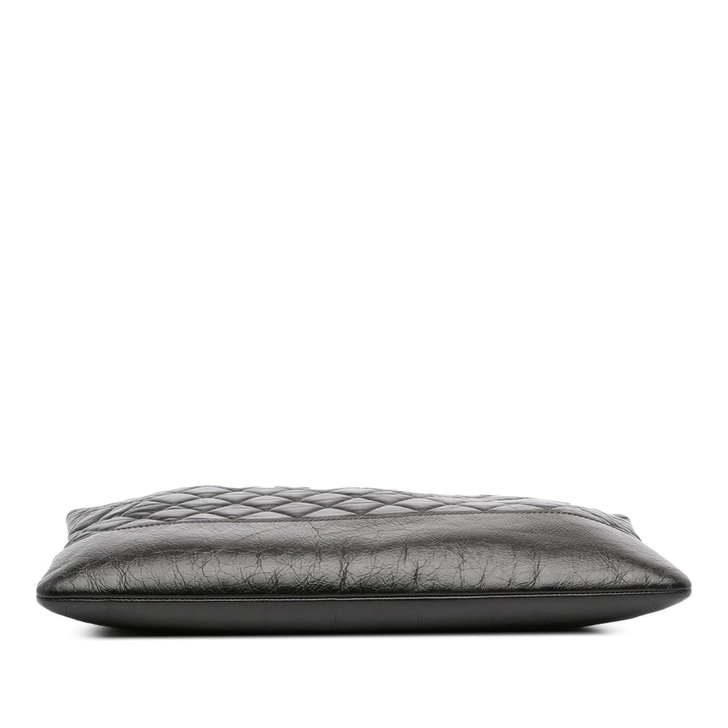 Chanel Large Aged Calfskin Gabrielle O Case Clutch