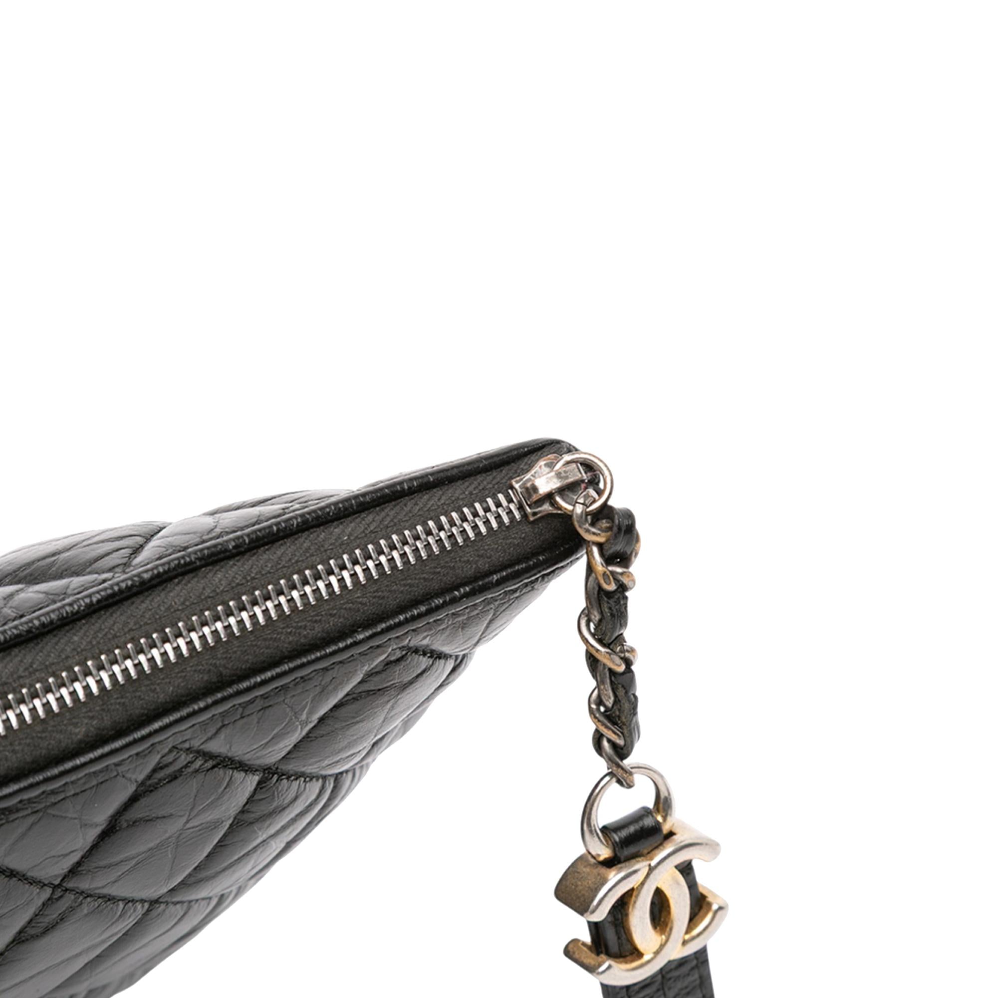 Chanel Large Aged Calfskin Gabrielle O Case Clutch