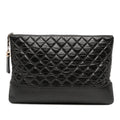 Chanel Large Aged Calfskin Gabrielle O Case Clutch