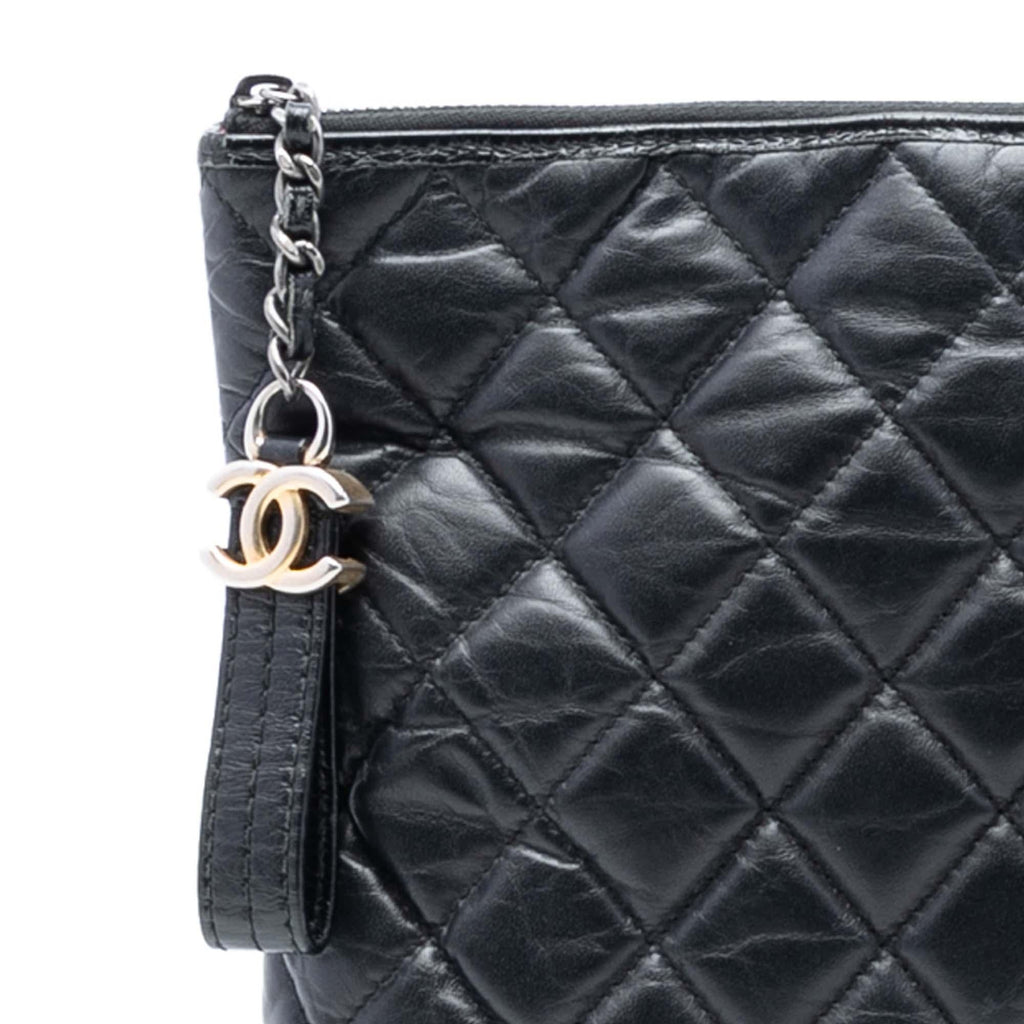 Chanel Large Aged Calfskin Gabrielle O Case Clutch