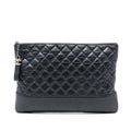 Chanel Large Aged Calfskin Gabrielle O Case Clutch