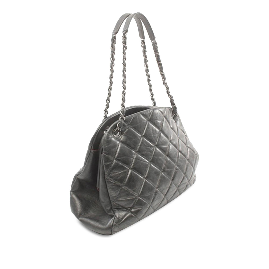 Chanel Large Aged Calfskin Just Mademoiselle Bowling Bag