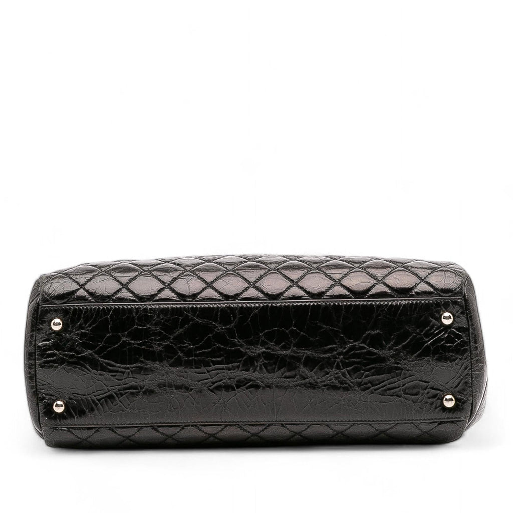 Chanel Large Aged Calfskin Just Mademoiselle Bowling Bag