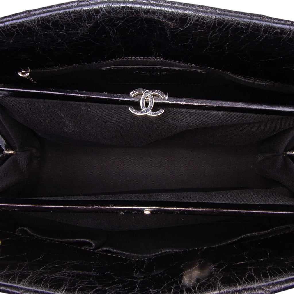 Chanel Large Aged Calfskin Just Mademoiselle Bowling Bag